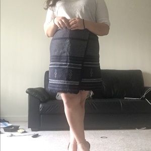 LOFT paneled skirt